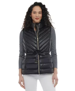 Michael Kors Women's Packable Belted Puffer Vest -Clothing Shop 23350670 fpx