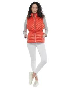 Michael Kors Women's Packable Belted Puffer Vest -Clothing Shop 23350675 fpx