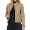 Michael Kors Women's Petite Zip-Front Leather Moto Jacket -Clothing Shop 23350683 fpx