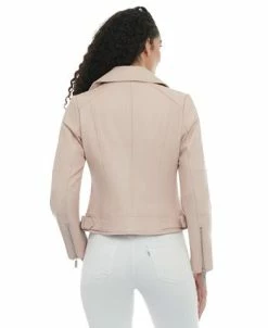 Michael Kors Women's Leather Moto Jacket 9 Michael Kors Women's Leather Moto Jacket -Clothing Shop 23350699 fpx