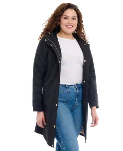 Michael Kors Women's Plus Size Belted Hooded Trench Coat 10 Michael Kors Women's Plus Size Belted Hooded Trench Coat -Clothing Shop 23350706 fpx