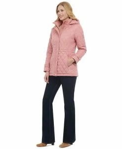 Michael Kors Women's Petite Quilted Hooded Anorak Coat -Clothing Shop 23350716 fpx 1