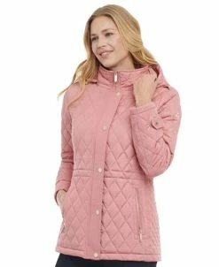 Michael Kors Women's Petite Quilted Hooded Anorak Coat -Clothing Shop 23350717 fpx 1