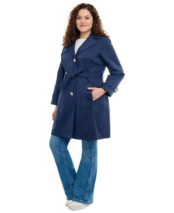 Michael Kors Women's Plus Size Single-Breasted Trench Coat 5 Michael Kors Women's Plus Size Single-Breasted Trench Coat - Image 3