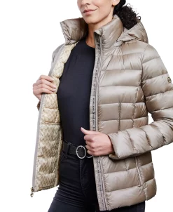 Michael Kors Women's Hooded Packable Down Shine Puffer Coat, Created For Macy's -Clothing Shop 23350851 fpx