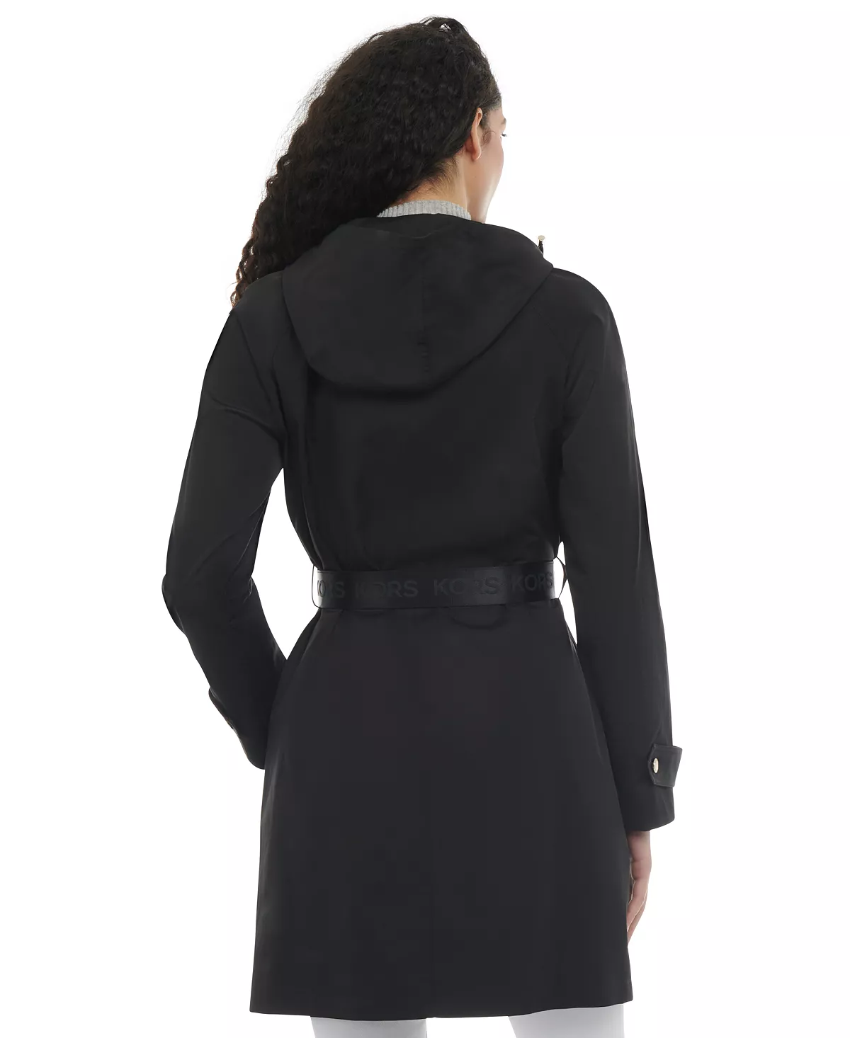 Michael Kors Petite Belted Hooded Trench Coat 6 Michael Kors Petite Belted Hooded Trench Coat - Image 4