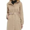 Michael Kors Women's Belted Hooded Trench Coat