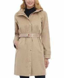 Michael Kors Women's Belted Hooded Trench Coat