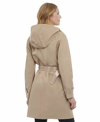 Michael Kors Petite Belted Hooded Trench Coat 4 Michael Kors Petite Belted Hooded Trench Coat - Image 2