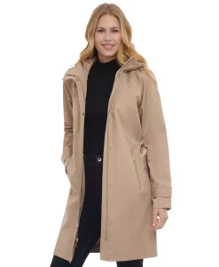 Michael Kors Women's Belted Hooded Trench Coat -Clothing Shop 23350881 fpx