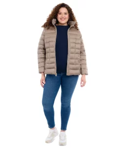 Michael Kors Women's Plus Size Hooded Packable Down Shine Puffer Coat, Created For Macy's 13 Michael Kors Women's Plus Size Hooded Packable Down Shine Puffer Coat, Created For Macy's -Clothing Shop 23350912 fpx