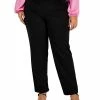 Bar III Plus Size Button-Detail Straight-Leg Pull-On Pants, Created For Macy's 1 Bar III Plus Size Button-Detail Straight-Leg Pull-On Pants, Created For Macy's -Clothing Shop 23359112 fpx