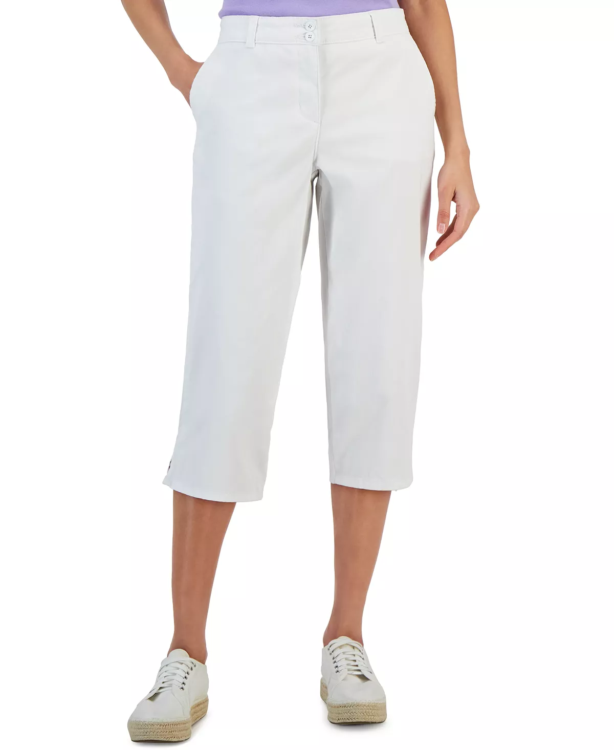 Karen Scott Women's Comfort Waist Capri Pants, Created For Macy's 8 Karen Scott Women's Comfort Waist Capri Pants, Created For Macy's - Image 6