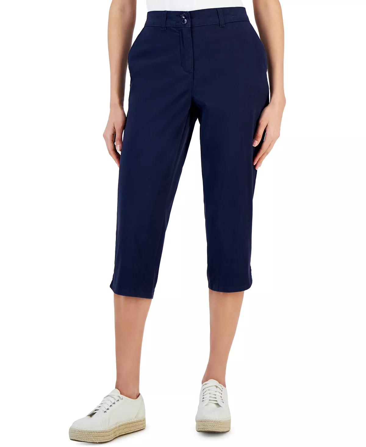 Karen Scott Women's Comfort Waist Capri Pants, Created For Macy's 10 Karen Scott Women's Comfort Waist Capri Pants, Created For Macy's - Image 8