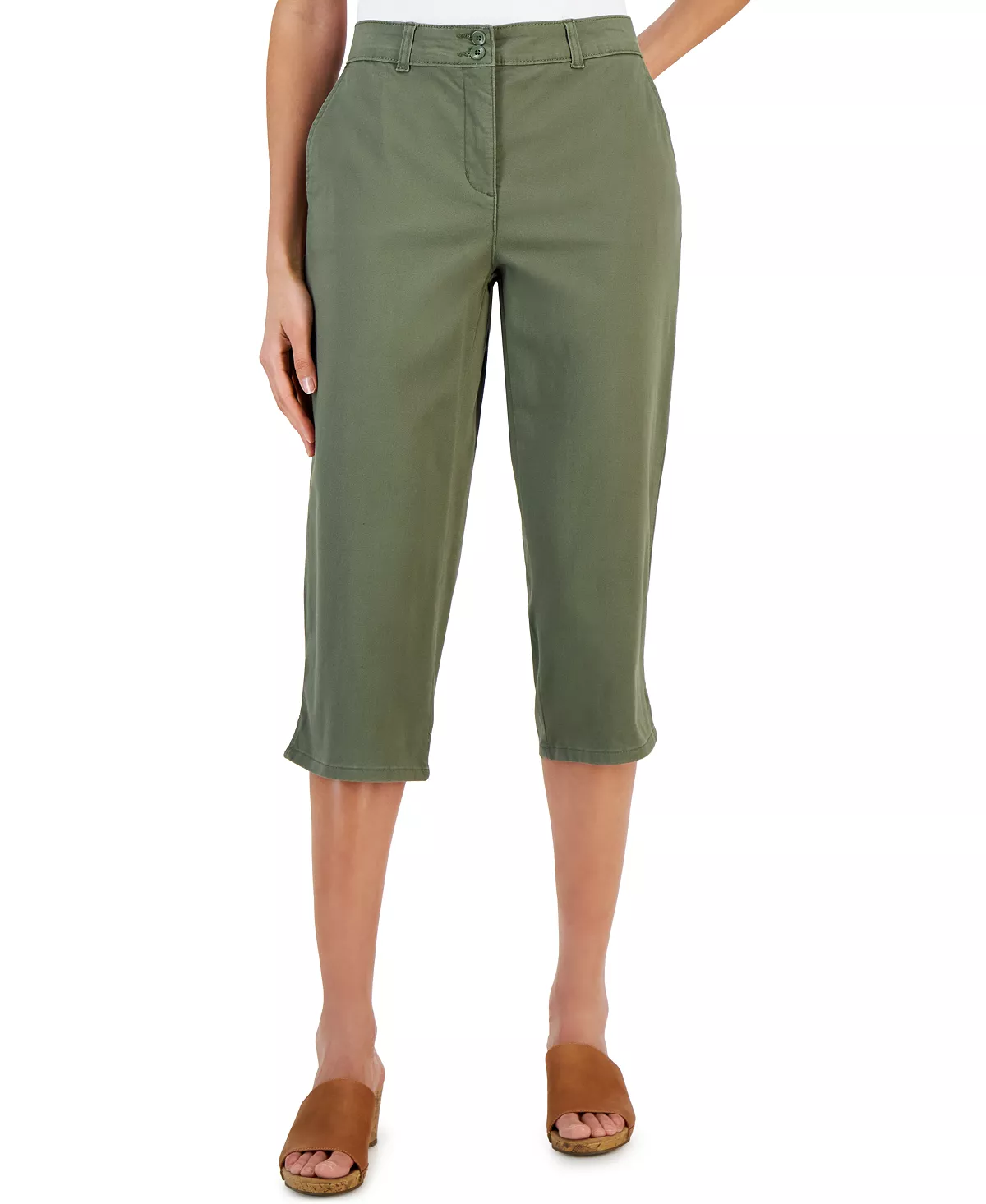 Karen Scott Women's Comfort Waist Capri Pants, Created For Macy's 9 Karen Scott Women's Comfort Waist Capri Pants, Created For Macy's - Image 7