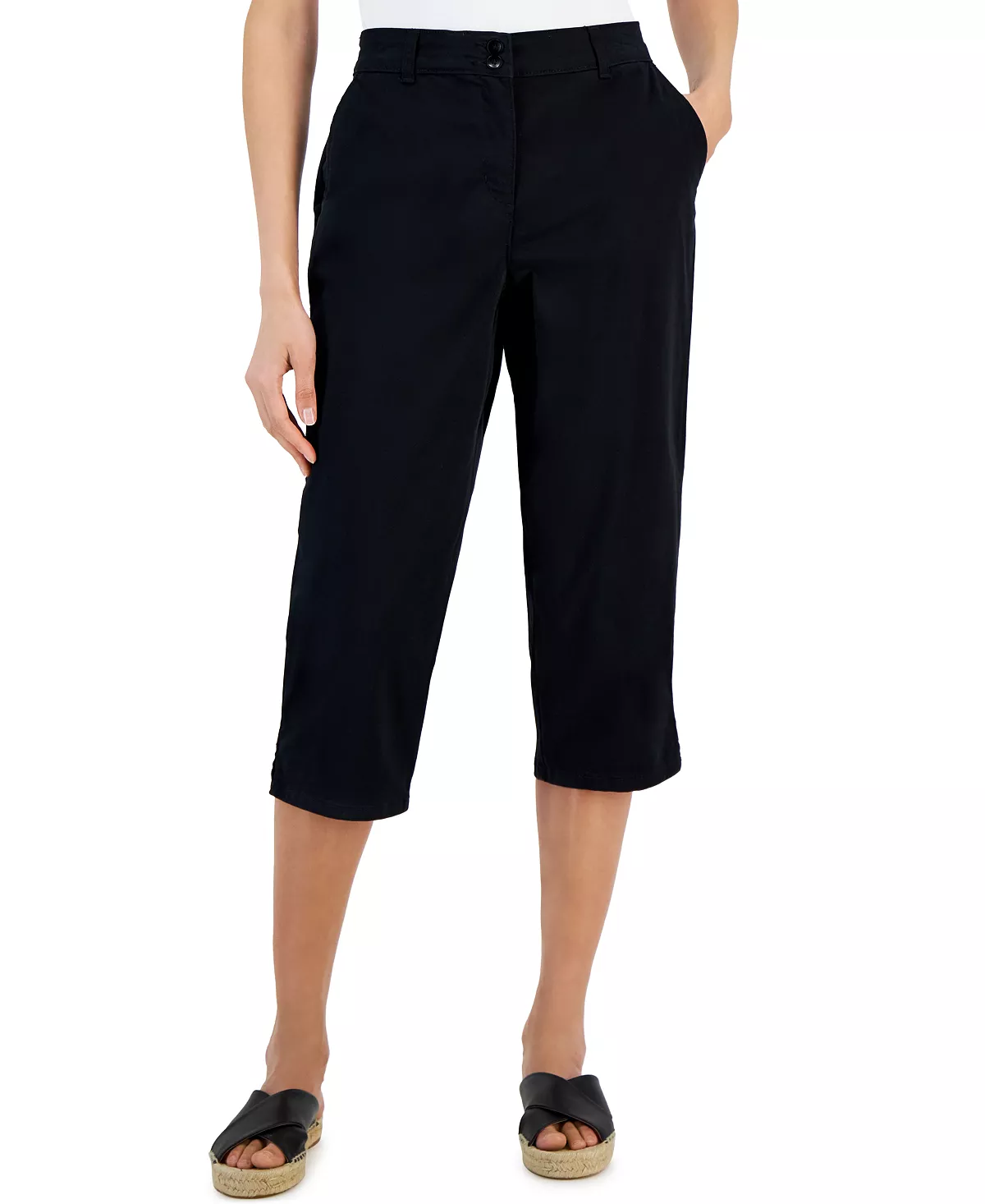 Karen Scott Women's Comfort Waist Capri Pants, Created For Macy's 7 Karen Scott Women's Comfort Waist Capri Pants, Created For Macy's - Image 5