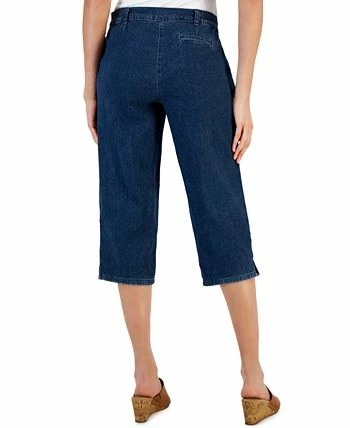Karen Scott Women's Denim Comfort Capri Pants, Created For Macy's 4 Karen Scott Women's Denim Comfort Capri Pants, Created For Macy's - Image 2