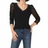 Vince Camuto Women's Ruched Sleeve Top -Clothing Shop 23381305 fpx