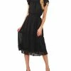 CeCe Women's Lurex Clip Dot Midi Dress