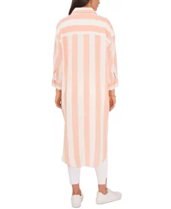 Vince Camuto Women's Striped Oversized Tunic Shirt -Clothing Shop 23441002 fpx