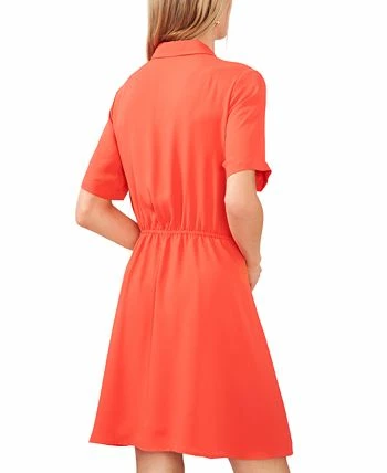 Vince Camuto Women's Split-Neck Collared Wrap Dress 4 Vince Camuto Women's Split-Neck Collared Wrap Dress - Image 2