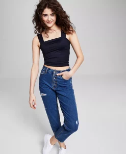 And Now This Women's Square-Neck Double-Layer Tank Top -Clothing Shop 23454451 fpx