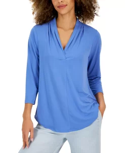 Charter Club Women's 3/4-Sleeve Top, Created For Macy's -Clothing Shop 23491038 fpx
