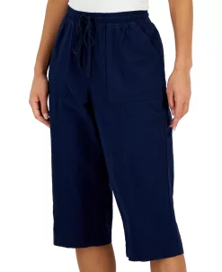 Karen Scott Women's Quinn Cotton Pull-On Capri Pants, Created For Macy's 15 Karen Scott Women's Quinn Cotton Pull-On Capri Pants, Created For Macy's -Clothing Shop 23502189 fpx