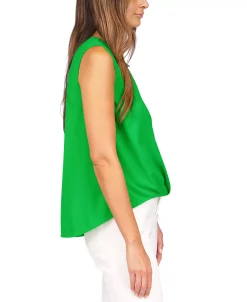 Michael Kors Women's Crepe Chain Faux-Wrap Top -Clothing Shop 23524075 fpx