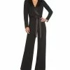 Adrianna Papell Notched-Collar Belted Jumpsuit