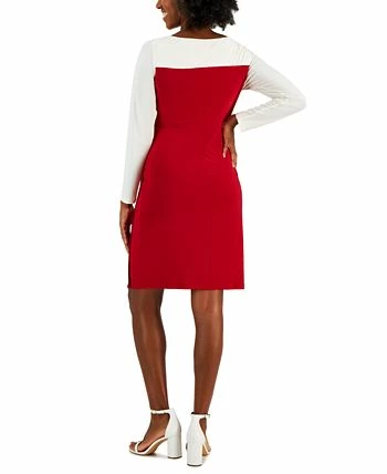Kasper Ginger Colorblocked Midi Shift Dress 4 Kasper Ginger Colorblocked Midi Shift Dress - Image 2