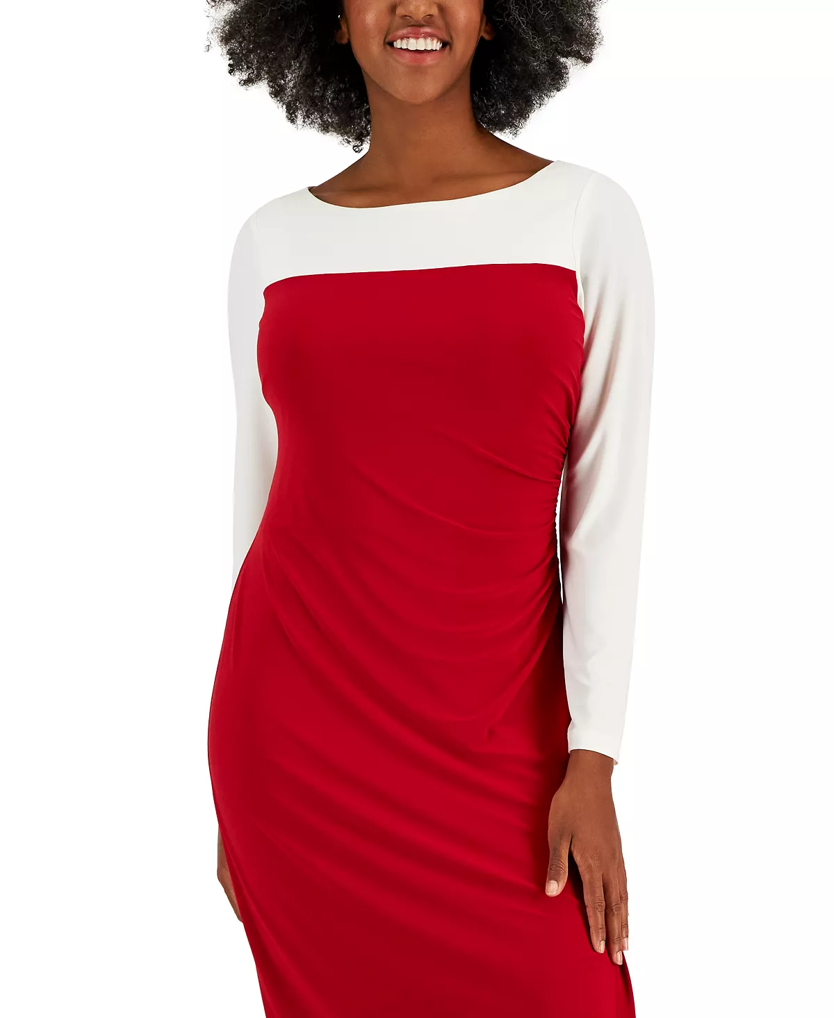 Kasper Ginger Colorblocked Midi Shift Dress 6 Kasper Ginger Colorblocked Midi Shift Dress - Image 4