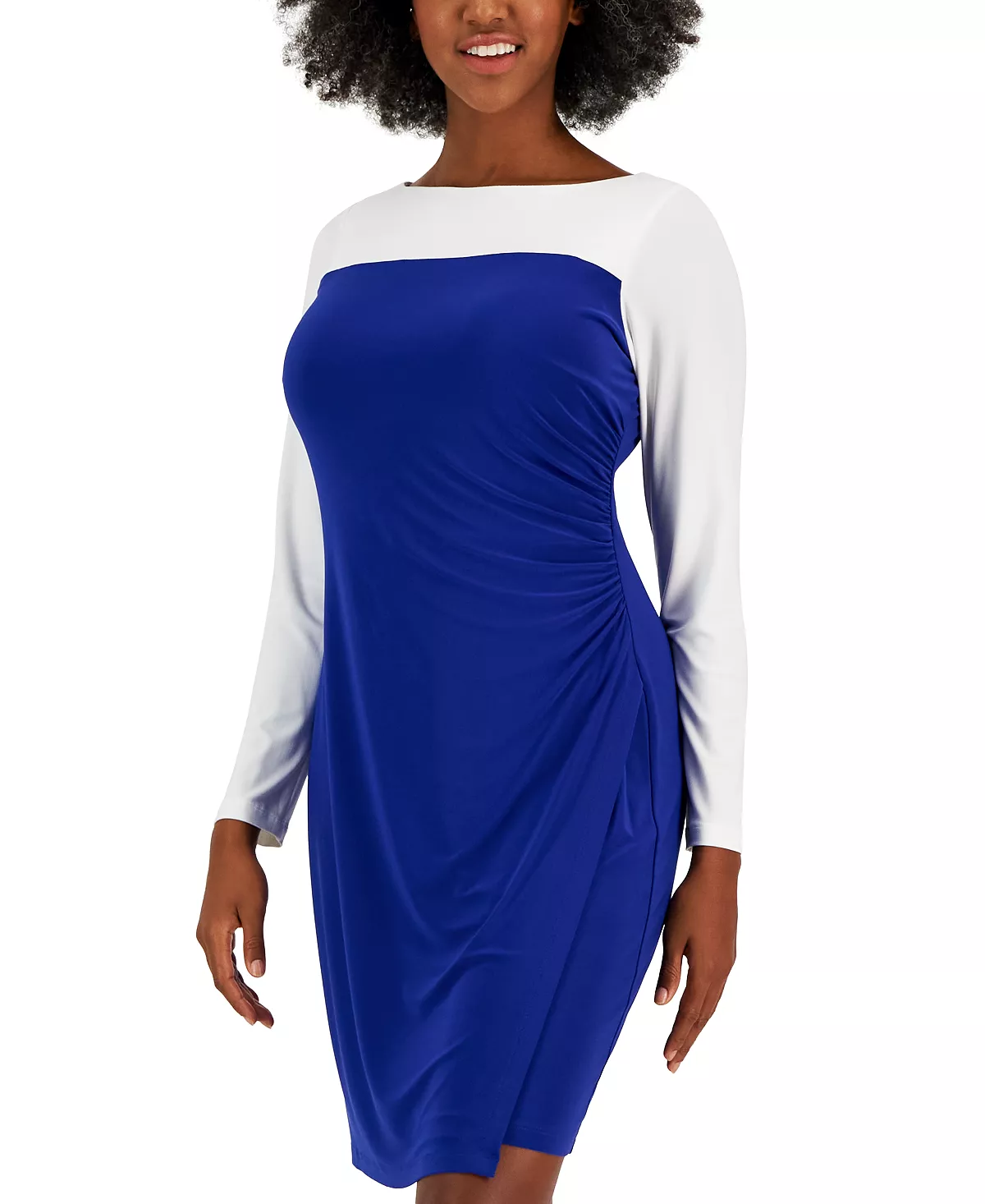 Kasper Ginger Colorblocked Midi Shift Dress 8 Kasper Ginger Colorblocked Midi Shift Dress - Image 6