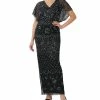Adrianna Papell Women's Beaded Blouson Gown -Clothing Shop 23531415 fpx