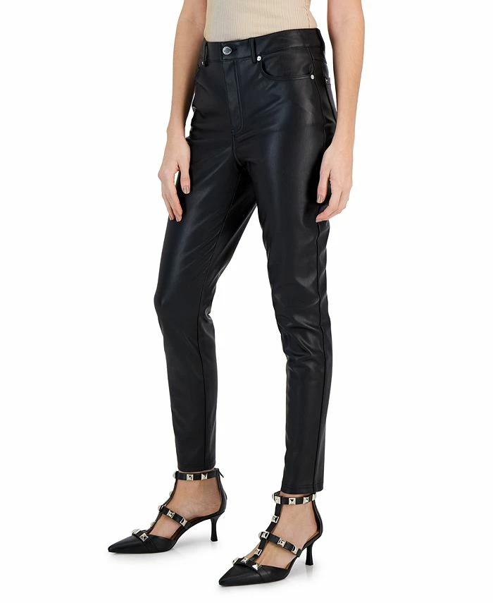 INC International Concepts Women's Faux-Leather Skinny Pants, Created For Macy's 3 INC International Concepts Women's Faux-Leather Skinny Pants, Created For Macy's