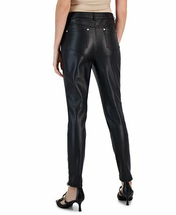 INC International Concepts Women's Faux-Leather Skinny Pants, Created For Macy's 4 INC International Concepts Women's Faux-Leather Skinny Pants, Created For Macy's - Image 2