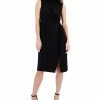 Anne Klein Women's Harmony Mock Neck Sleeveless Sheath Dress 2 Anne Klein Women's Harmony Mock Neck Sleeveless Sheath Dress -Clothing Shop 23542215 fpx