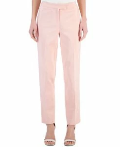 Anne Klein Women's Bowie Double-Weave Straight-Leg Pants