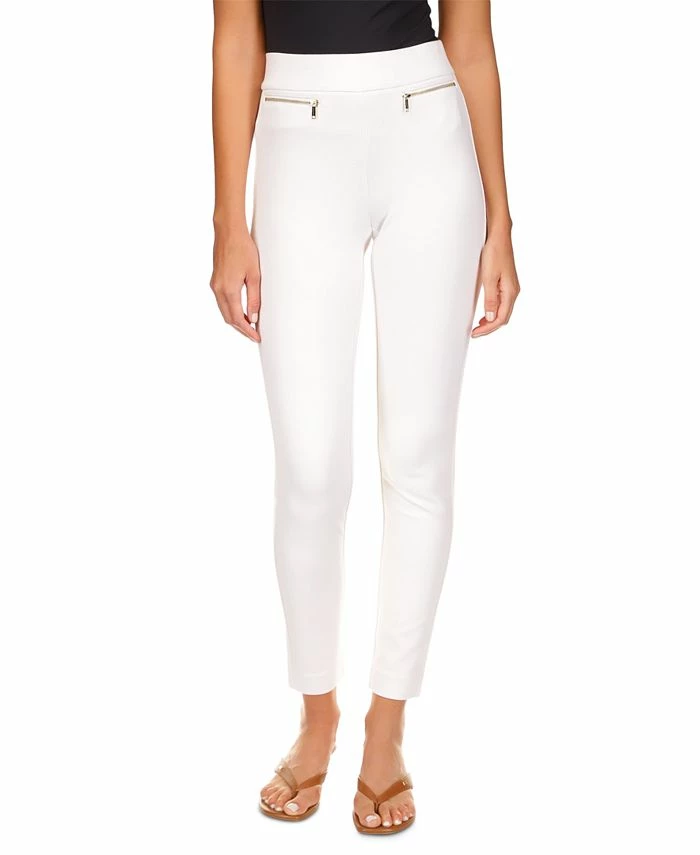 Michael Kors Women's Zip-Pocket Pull-On Trousers, Regular & Petite 3 Michael Kors Women's Zip-Pocket Pull-On Trousers, Regular & Petite