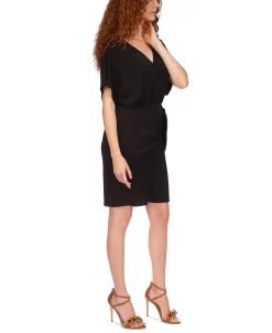 Michael Kors Women's Faux-Wrap Tie-Waist Dress, Regular & Petite -Clothing Shop 23548281 fpx