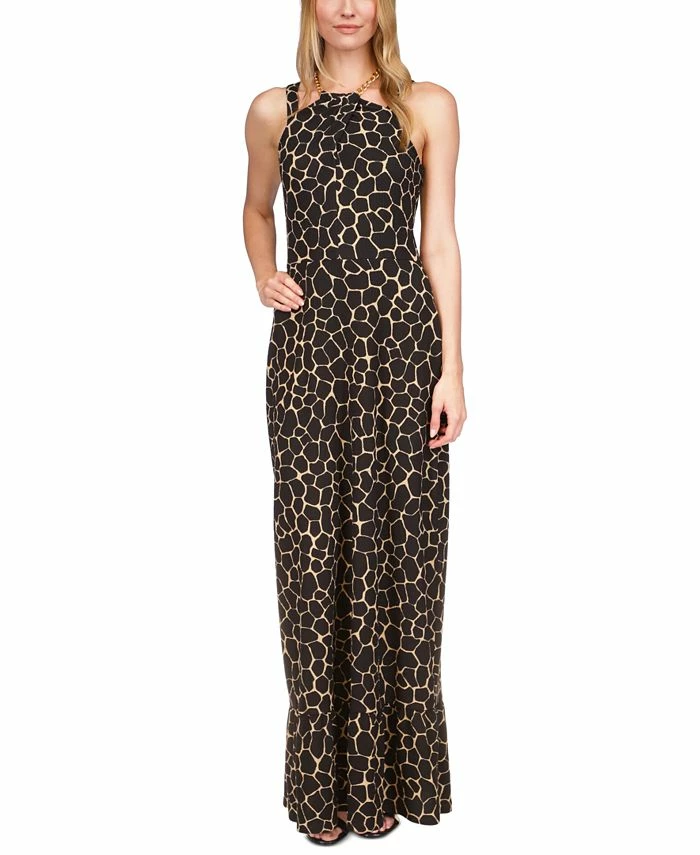 Michael Kors Women's Printed Necklace Maxi Dress 3 Michael Kors Women's Printed Necklace Maxi Dress