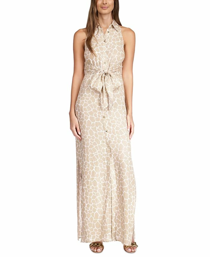 Michael Kors Women's Giraffe-Print Sleeveless Maxi Dress 3 Michael Kors Women's Giraffe-Print Sleeveless Maxi Dress