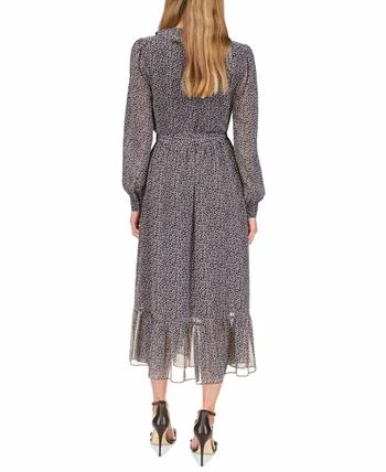 Michael Kors Women's Micro Giraffe-Print Midi Dress 4 Michael Kors Women's Micro Giraffe-Print Midi Dress - Image 2
