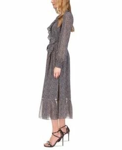 Michael Kors Women's Micro Giraffe-Print Midi Dress 9 Michael Kors Women's Micro Giraffe-Print Midi Dress -Clothing Shop 23556192 fpx