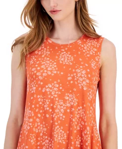 Style & Co Women's Floral-Print Sleeveless Flip Flop Dress, Created For Macy's -Clothing Shop 23568063 fpx