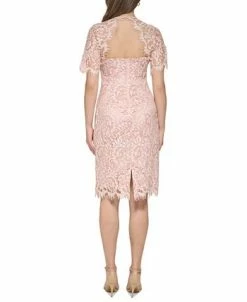 Vince Camuto Women's Lace Cutout-Back Bodycon Dress 8 Vince Camuto Women's Lace Cutout-Back Bodycon Dress -Clothing Shop 23568317 fpx