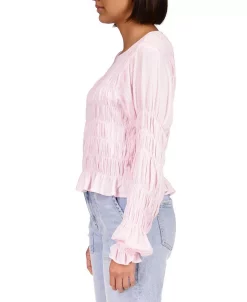 Sanctuary Women's Stay Together Long-Sleeve Crinkled Top -Clothing Shop 23586653 fpx