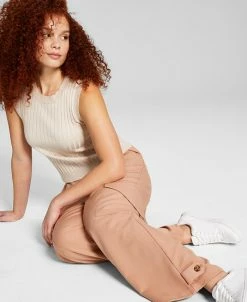 And Now This Women's High-Rise Wide-Leg Cargo Pants -Clothing Shop 23595028 fpx