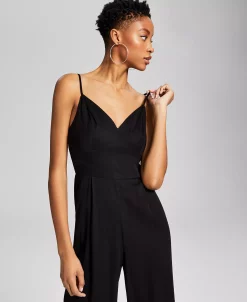 And Now This Women's Sleeveless Pull-On Wide-Leg Jumpsuit -Clothing Shop 23595130 fpx