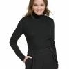 Calvin Klein Women's Corset-Stitched Turtleneck 2 Calvin Klein Women's Corset-Stitched Turtleneck -Clothing Shop 23596589 fpx